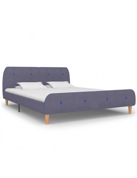 Giroletto senza Materasso Grigio Chiaro 150x200 cm in Tessuto