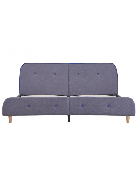 Giroletto senza Materasso Grigio Chiaro 150x200 cm in Tessuto