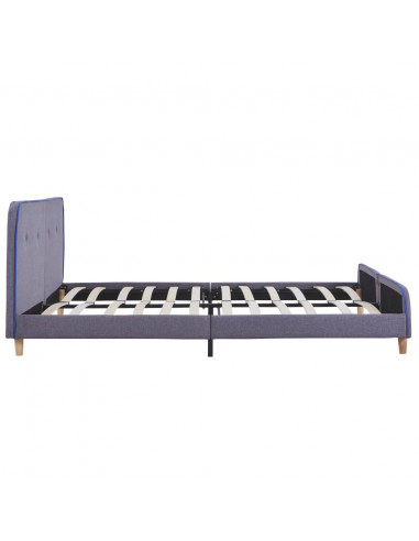 Giroletto senza Materasso Grigio Chiaro 150x200 cm in Tessuto