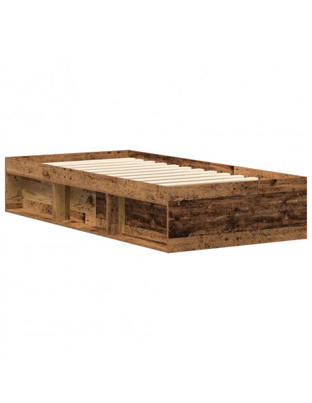 Giroletto senza Materasso Legno Antico 100x200cm in Truciolato