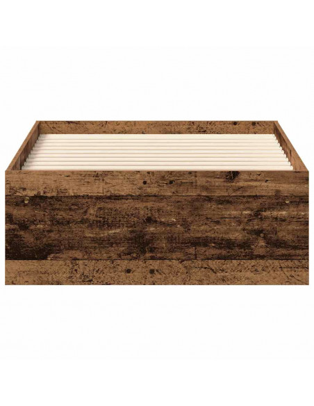 Giroletto senza Materasso Legno Antico 100x200cm in Truciolato