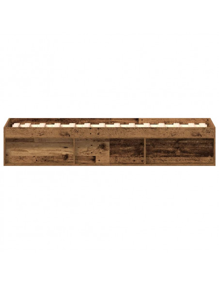 Giroletto senza Materasso Legno Antico 100x200cm in Truciolato