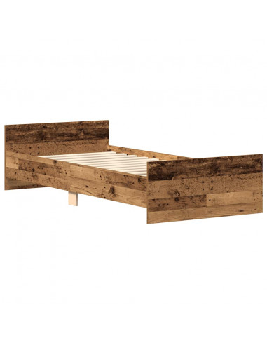 Giroletto senza Materasso Legno Antico 100x200cm in Truciolato