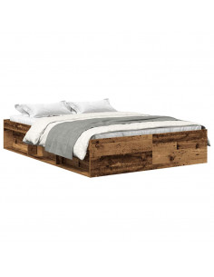Giroletto senza Materasso Legno Antico 120x200cm in Truciolato