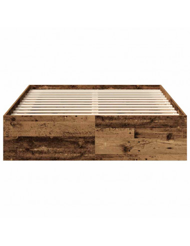 Giroletto senza Materasso Legno Antico 120x200cm in Truciolato