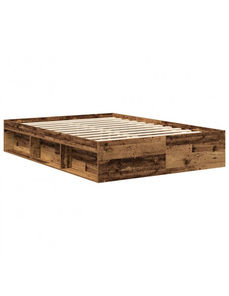 Giroletto senza Materasso Legno Antico 140x190cm in Truciolato
