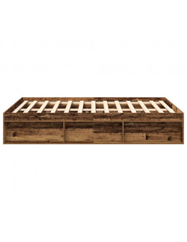 Giroletto senza Materasso Legno Antico 140x190cm in Truciolato