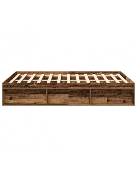 Giroletto senza Materasso Legno Antico 140x190cm in Truciolato