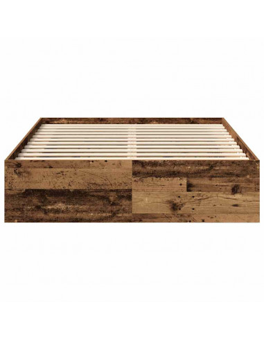 Giroletto senza Materasso Legno Antico 140x200cm in Truciolato