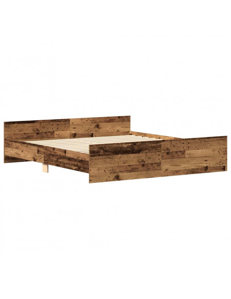 Giroletto senza Materasso Legno Antico 160x200 cm in Truciolato