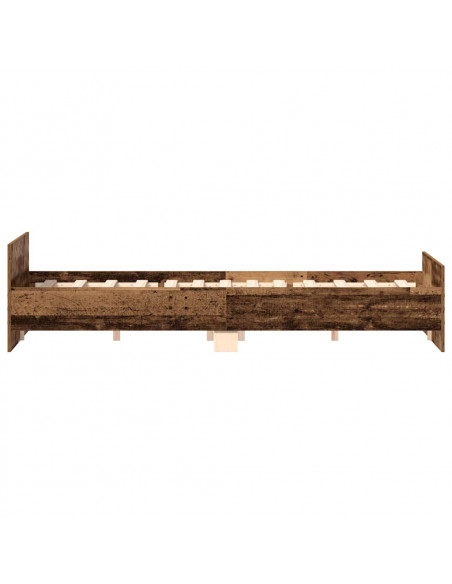 Giroletto senza Materasso Legno Antico 160x200 cm in Truciolato