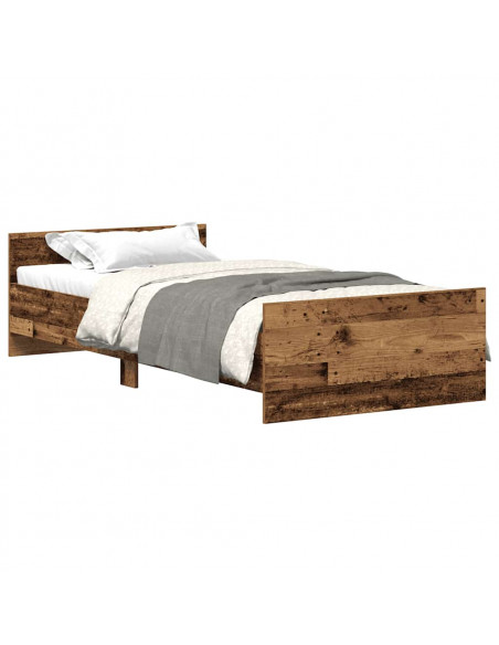 Giroletto senza Materasso Legno Antico 75x190 cm in Truciolato