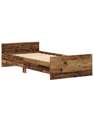 Giroletto senza Materasso Legno Antico 75x190 cm in Truciolato