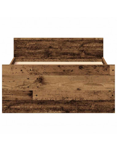 Giroletto senza Materasso Legno Antico 75x190 cm in Truciolato