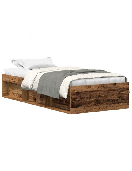 Giroletto senza Materasso Legno Antico 90x190cm in Truciolato