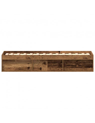 Giroletto senza Materasso Legno Antico 90x190cm in Truciolato