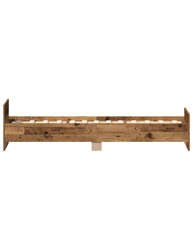 Giroletto senza Materasso Legno Antico 90x190cm in Truciolato