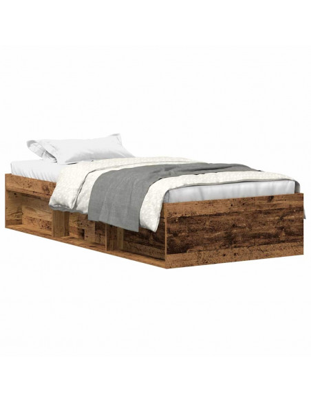 Giroletto senza Materasso Legno Antico 90x200cm in Truciolato