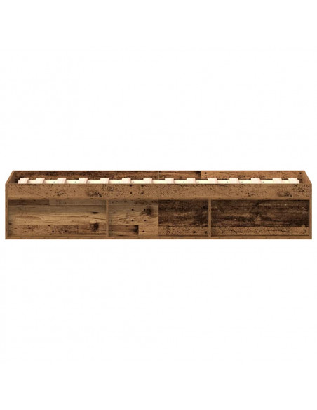 Giroletto senza Materasso Legno Antico 90x200cm in Truciolato