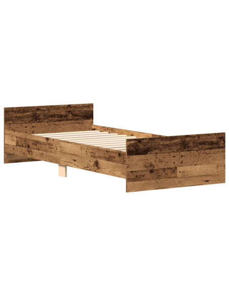 Giroletto senza Materasso Legno Antico 90x200cm in Truciolato