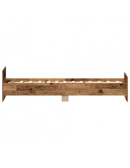 Giroletto senza Materasso Legno Antico 90x200cm in Truciolato