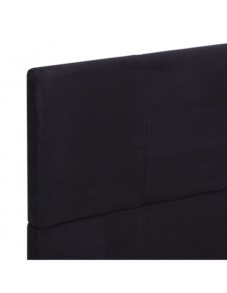 Giroletto senza Materasso Nero 135x190 cm in Tessuto