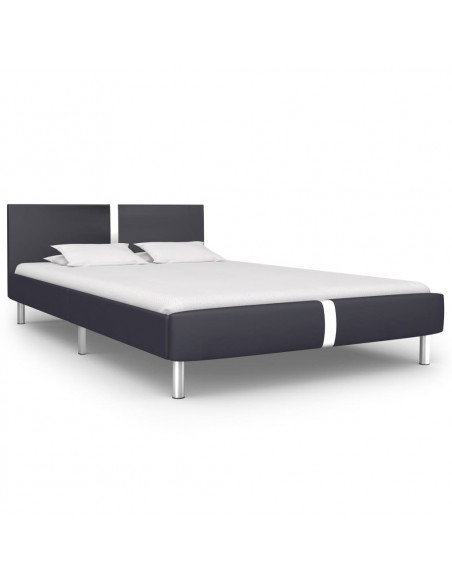 Giroletto senza Materasso Nero in Similpelle 135x190 cm