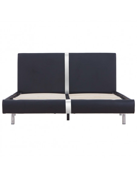 Giroletto senza Materasso Nero in Similpelle 135x190 cm