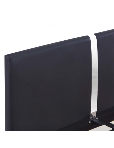 Giroletto senza Materasso Nero in Similpelle 135x190 cm