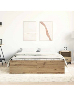 Giroletto senza Materasso Rovere Artigianale 120x200cm 2