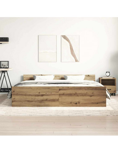 Giroletto senza Materasso Rovere Artigianale 160x200 cm
