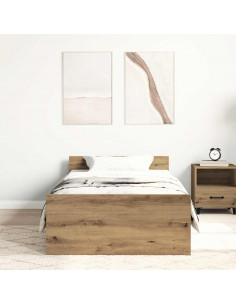 Giroletto senza Materasso Rovere Artigianale 75x190 cm 2