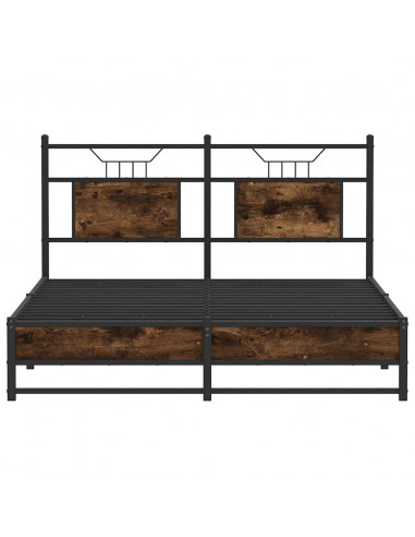 Giroletto senza Materasso Rovere Fumo 137x190 cm in Truciolato