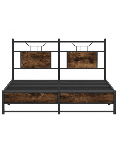 Giroletto senza Materasso Rovere Fumo 137x190 cm in Truciolato