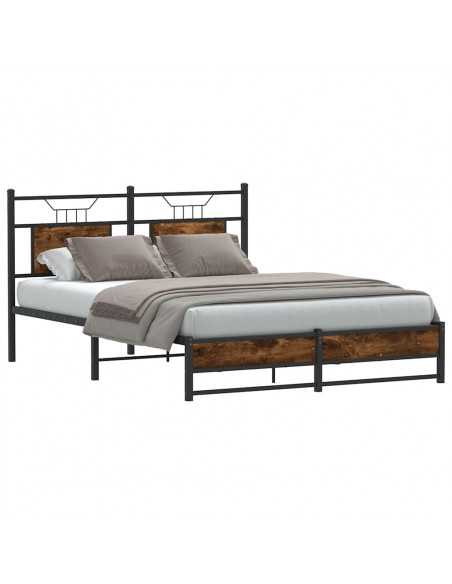 Giroletto senza Materasso Rovere Fumo 140x190 cm in Truciolato