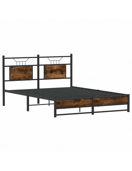 Giroletto senza Materasso Rovere Fumo 140x190 cm in Truciolato