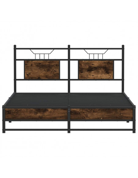 Giroletto senza Materasso Rovere Fumo 140x190 cm in Truciolato