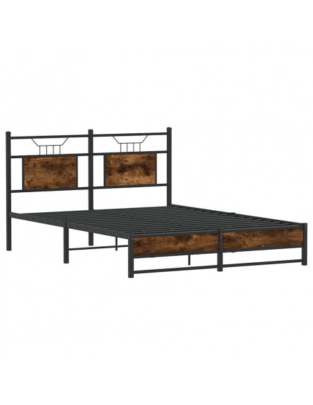 Giroletto senza Materasso Rovere Fumo 150x200 cm in Truciolato