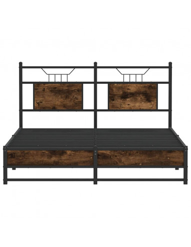 Giroletto senza Materasso Rovere Fumo 150x200 cm in Truciolato
