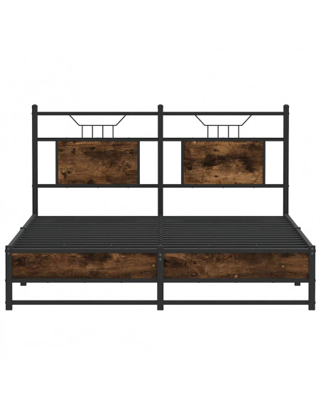 Giroletto senza Materasso Rovere Fumo 150x200 cm in Truciolato