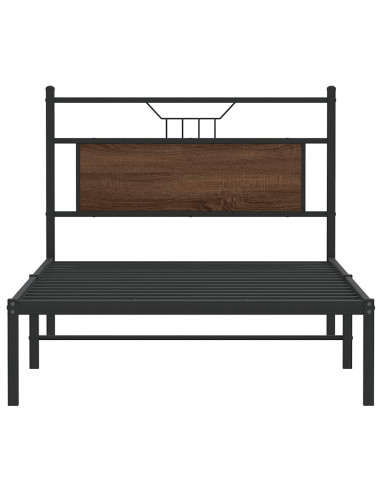 Giroletto senza Materasso Rovere Marrone 100x190 cm Truciolato