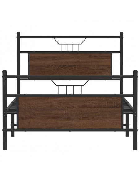 Giroletto senza Materasso Rovere Marrone 107x203 cm Truciolato