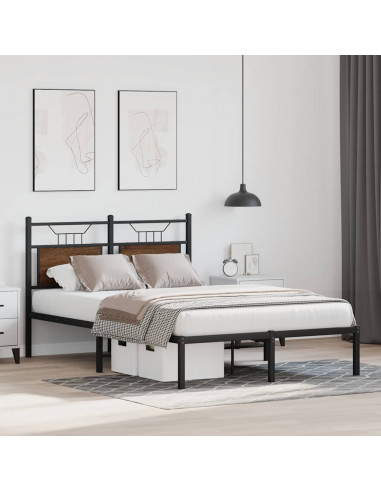 Giroletto senza Materasso Rovere Marrone 120x190 cm Truciolato