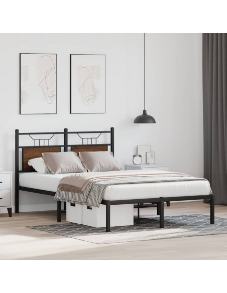 Giroletto senza Materasso Rovere Marrone 120x190 cm Truciolato