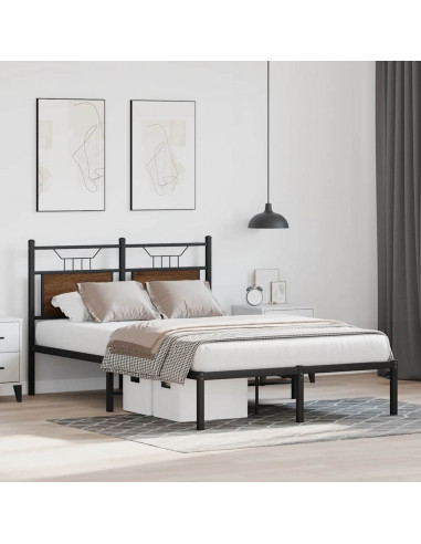 Giroletto senza Materasso Rovere Marrone 120x200 cm Truciolato