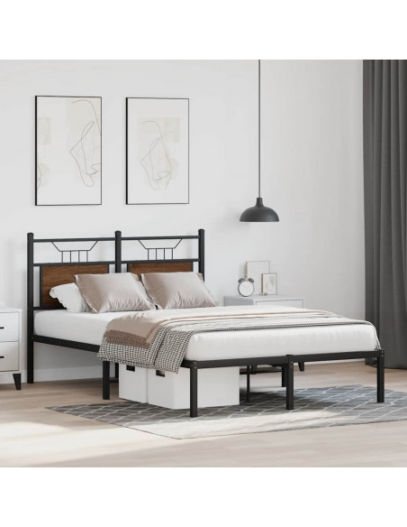 Giroletto senza Materasso Rovere Marrone 120x200 cm Truciolato