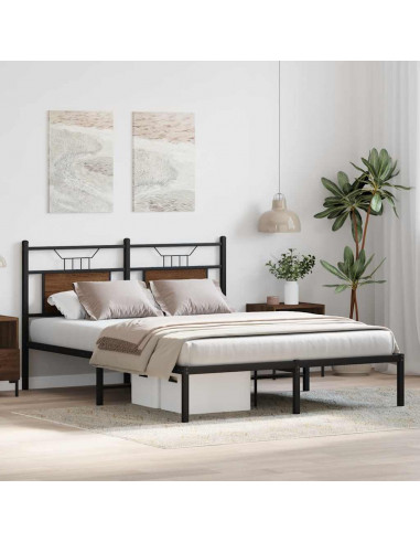 Giroletto senza Materasso Rovere Marrone 150x200 cm Truciolato