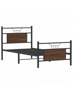 Giroletto senza Materasso Rovere Marrone 75x190cm in Truciolato 2