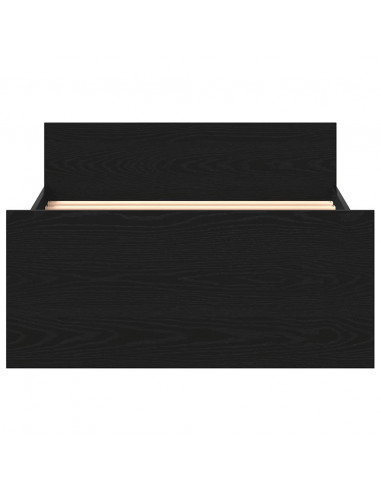 Giroletto senza Materasso Rovere Nero 75x190 cm in Truciolato