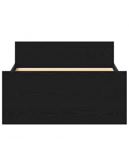 Giroletto senza Materasso Rovere Nero 75x190 cm in Truciolato